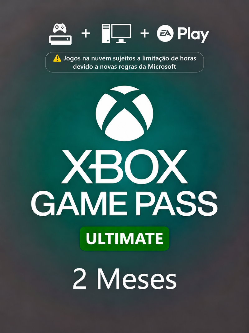 Game Pass Ultimate 2 Meses - Xbox, Pc e Tv Mídia Digital