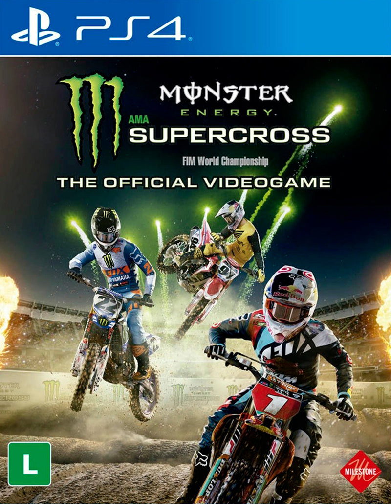 Monster Energy Supercross - The Official Videogame - PS4 - Mídia Digital